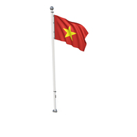 Vietnam Cloth Flag Stand PNG & PSD Images