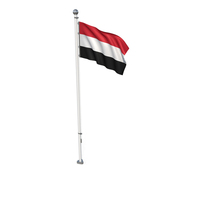 Yemen Cloth Flag Stand PNG & PSD Images