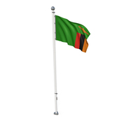 Zambia Cloth Flag Stand PNG & PSD Images