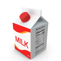 Small Red Milk Carton PNG & PSD Images