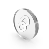 Round Glass Silver Web Link Symbol PNG & PSD Images
