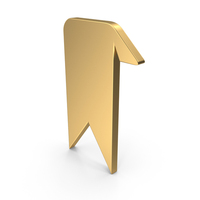 Gold Bookmark Icon PNG & PSD Images