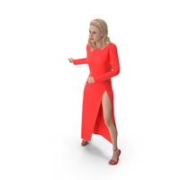 Woman In Red Dress Dancing PNG & PSD Images
