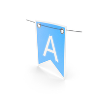 Garland Flag With Letter A PNG & PSD Images