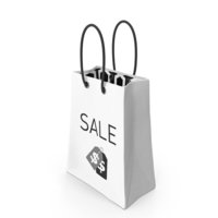 Sale  Shopping Bag White PNG & PSD Images