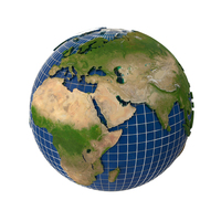 Earth Globe Map Ocean Wire PNG & PSD Images