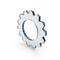 Glass Cogwheel Icon PNG & PSD Images