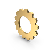 Icon Cogwheel Gold PNG & PSD Images