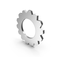 Icon Cogwheel Silver PNG & PSD Images