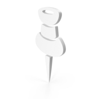Desk Pin White PNG & PSD Images