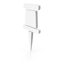 Desk Pin White PNG & PSD Images