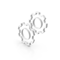 GEARS White PNG & PSD Images