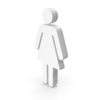 White Women Toilet Symbol PNG & PSD Images