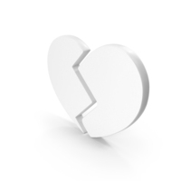 Love Symbol Broken White PNG & PSD Images