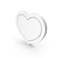 Love Symbol White PNG & PSD Images