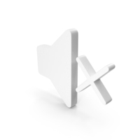 Mute Symbol White PNG & PSD Images