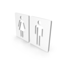 Toilet Symbol White PNG & PSD Images