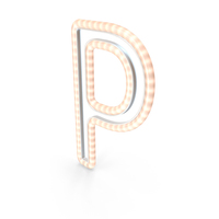 Christmas LED Garland Letter P PNG & PSD Images