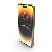 Apple iPhone 14 Pro Gold PNG & PSD Images