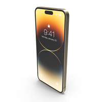 Apple iPhone 14 Pro Max Gold PNG & PSD Images