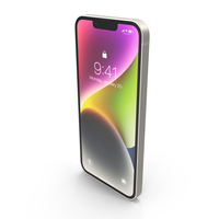 Apple iPhone 14 Starlight PNG & PSD Images