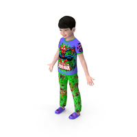 Asian Child Boy in Spiderman T shirt PNG & PSD Images