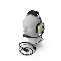 Aviation Headset David Clark with Mannequin PNG & PSD Images