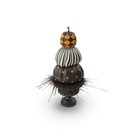 Painted Stacked Pumpkins Decor PNG & PSD Images
