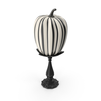 White Painted Striped Pumpkin PNG & PSD Images