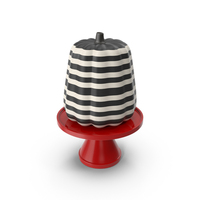 White Painted Striped Pumpkin PNG & PSD Images