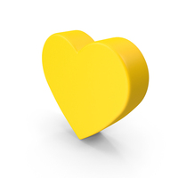 Yellow Heart PNG & PSD Images