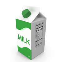 Medium Green Milk Carton PNG & PSD Images