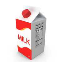 Medium Red Milk Carton PNG & PSD Images