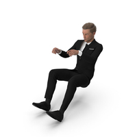 Man In Classic Suit Driving PNG & PSD Images