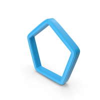 Web Shape Design Frame Pentagon Blue PNG & PSD Images