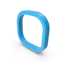 Blue Square Web Frame PNG & PSD Images