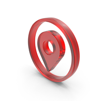 Location Symbol Glass PNG & PSD Images