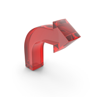Long Curved Arrow Glass PNG & PSD Images