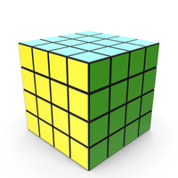Color Rubik's Cube, Six Color Cube Puzzle Isolated On White. PNG & PSD Images