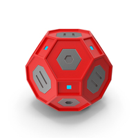 Sci Fi Sphere Red With Light PNG & PSD Images