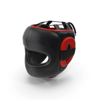 Face Protector Boxing Helmet Closed Type for Sparring Black PNG & PSD Images