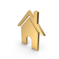 Gold House Icon PNG & PSD Images