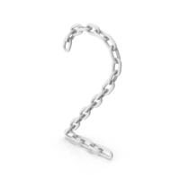 White Chain Number Two PNG & PSD Images