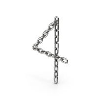 Steel Chain Number Four PNG & PSD Images