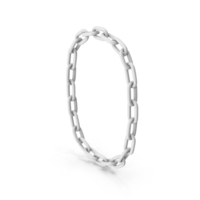 White Number Chain Zero PNG & PSD Images