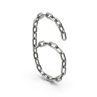 Steel Chain Number Six PNG & PSD Images