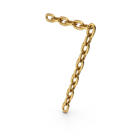 Gold Chain Number Seven PNG & PSD Images