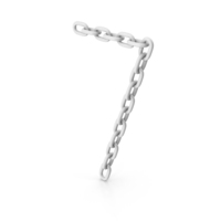 White Chain Number Seven PNG & PSD Images