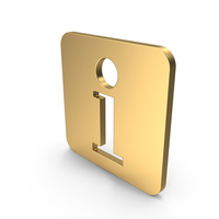 Gold Info Symbol PNG & PSD Images