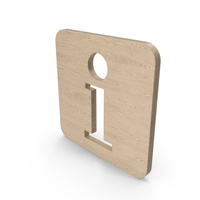 Wood Square Info Icon PNG & PSD Images